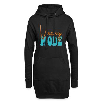 Vacay Mode - Hoodie-Kleid - Schwarz - Vorne