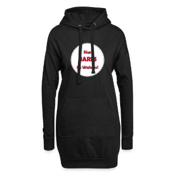 Bares - Hoodie-Kleid - Schwarz - Vorne