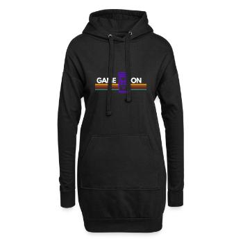 GAME ON! - Hoodie-Kleid - Schwarz - Vorne