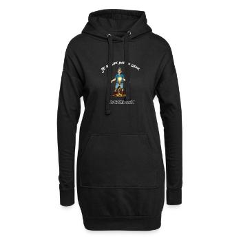 Je ne suis pas un génie - Sweat-shirt à capuche long Femme - noir - Devant