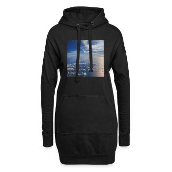 skyphotography 05 - Hoodie-Kleid - Schwarz - Vorne