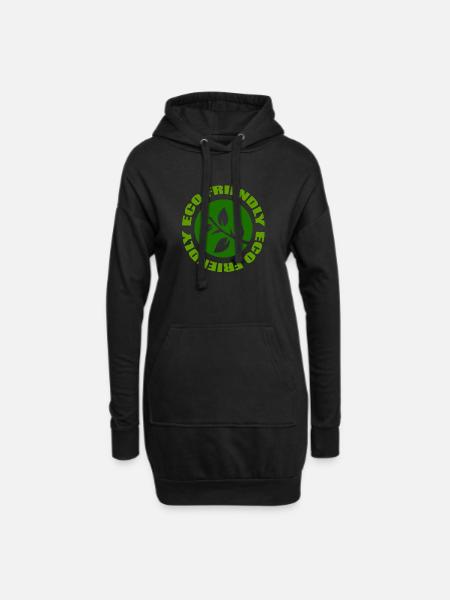 Nature - Hoodie Dress - black