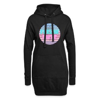 Feelin' Cute - Hoodie-Kleid - Schwarz - Vorne