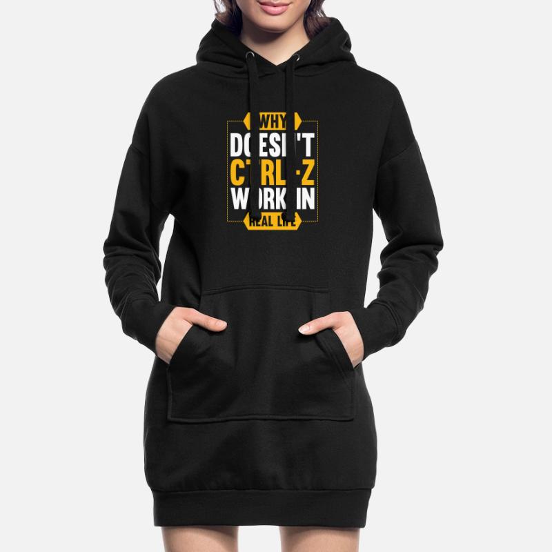 cadeau programmeur pc CTRL Z computer Sweat-shirt à capuche long Femme