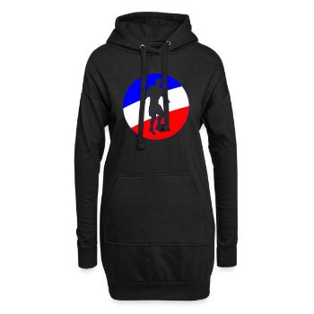 France Soccer - Hoodie-Kleid - Schwarz - Vorne