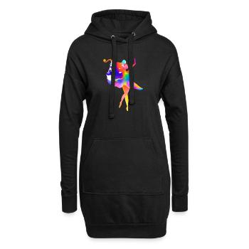 Cours de danse classique Gift Dance Dancer Ballerina - Sweat-shirt à capuche long Femme - noir - Devant