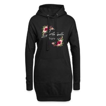 Demoiselle d’honneur - Sweat-shirt à capuche long Femme - noir - Devant