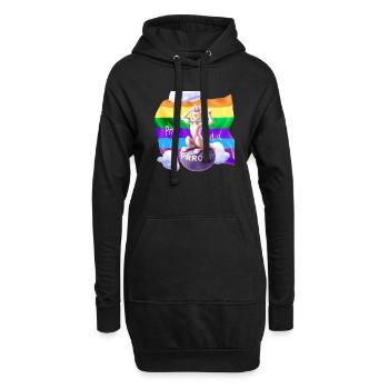 Pride mal anders - Hoodie-Kleid - Schwarz - Vorne