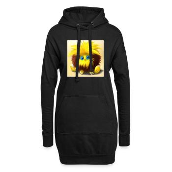 das Knuddelchen Nr.2 - Hoodie-Kleid - Schwarz - Vorne
