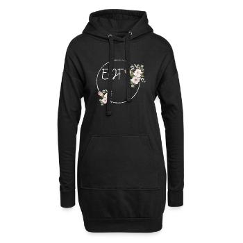 Evjf personnalisé - Sweat-shirt à capuche long Femme - noir - Devant