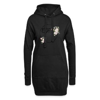Evjf personnalisé - Sweat-shirt à capuche long Femme - noir - Devant