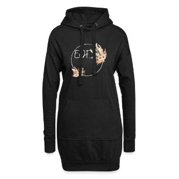 Evjf personnalisé - Sweat-shirt à capuche long Femme - noir - Devant