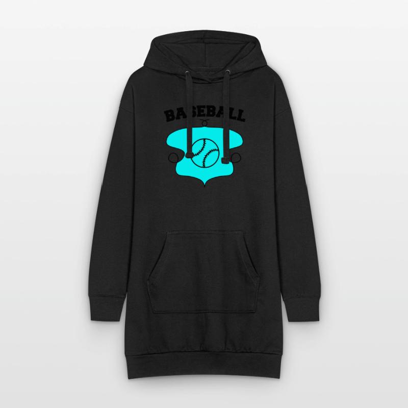 Conception d’écusson de baseball 2 Sweat-shirt à capuche long Femme