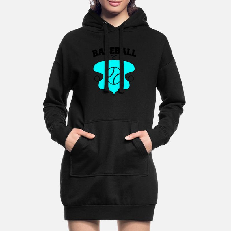 Conception d’écusson de baseball 2 Sweat-shirt à capuche long Femme