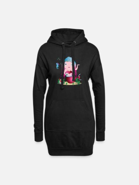 Enya - Sweat-shirt à capuche long Femme - noir