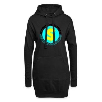 stackin paper 003 - Hoodie-Kleid - Schwarz - Vorne