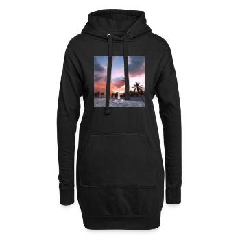 Cocktail 1 Cadeau - Sweat-shirt à capuche long Femme - noir - Devant