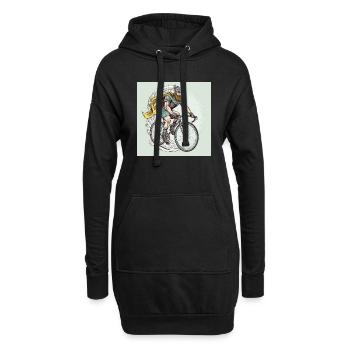 Road Warrior - Viking Warrior Road Cyclist - Sweat-shirt à capuche long Femme - noir - Devant