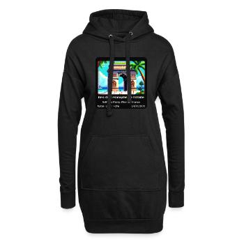 Arc de Triomphe de l'Étoile - Hoodie-Kleid - Schwarz - Vorne