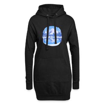 Ski Design Ski Ski Tenue de ski Skieurs - Sweat-shirt à capuche long Femme - noir - Devant