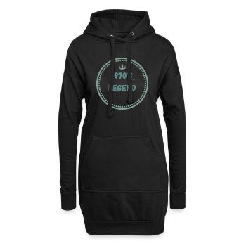 70's Legend - Hoodie Dress - black - Front