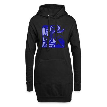 Un soutien fidèle. Solidarité et soutien - Sweat-shirt à capuche long Femme - noir - Devant