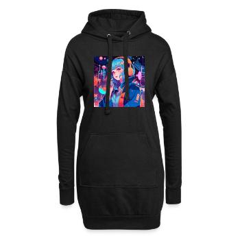 Jade die Kühne - Hoodie-Kleid - Schwarz - Vorne