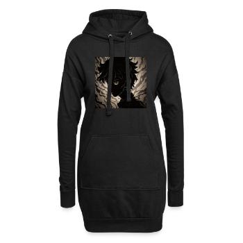 Shadow Anime - Hoodie-Kleid - Schwarz - Vorne