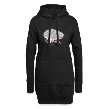 Demoiselle d'honneur - Sweat-shirt à capuche long Femme - noir - Devant
