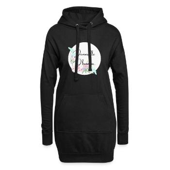 Demoiselle d'honneur - Sweat-shirt à capuche long Femme - noir - Devant