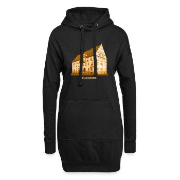 Eilenburg Rathaus Sachsen Dübener Heide Mulde - Hoodie-Kleid - Schwarz - Vorne