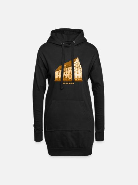 Eilenburg Rathaus Sachsen Dübener Heide Mulde - Hoodie-Kleid - Schwarz