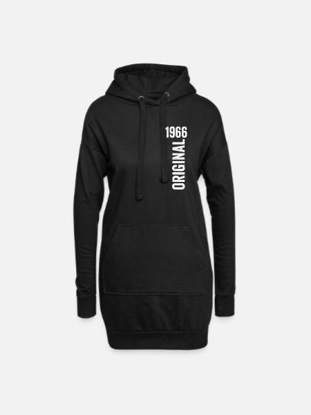 1966 Original Geburtstagsgeschenk 1966 - Hoodie-Kleid - Schwarz