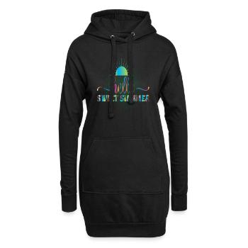 Hello Sweet Summer - Hoodie-Kleid - Schwarz - Vorne