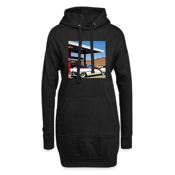 C32 - Hoodie-Kleid - Schwarz - Vorne