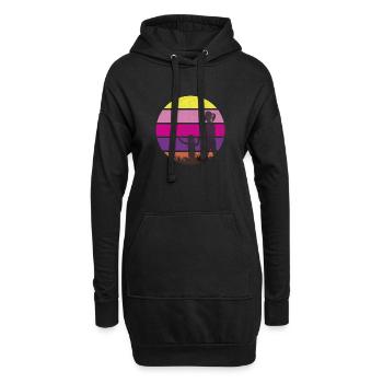 mutter und tochter - Muttertagsgeschenke - Hoodie-Kleid - Schwarz - Vorne