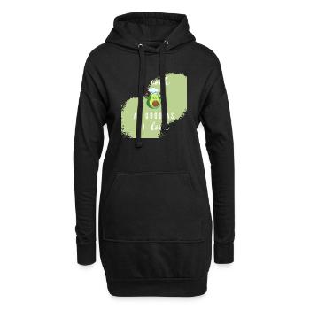 "I cook as good as i look! - Avocado" - Hoodie-Kleid - Schwarz - Vorne