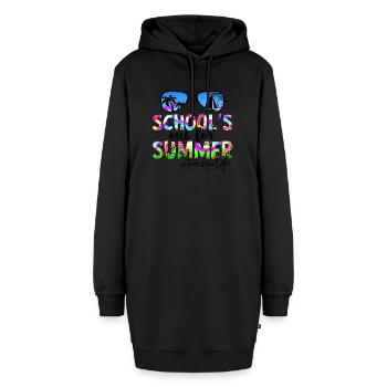 Abschlussfeier 2024 Abiturfeier - Hoodie-Kleid - Schwarz - Vorne - AI Model Female 172 light (172cm)