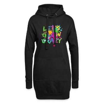 Été surf croatie plage paradis ambiance de fête États-Unis - Sweat-shirt à capuche long Femme - noir - Devant