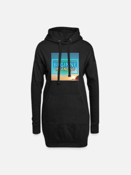 Neustart - Hoodie-Kleid - Schwarz