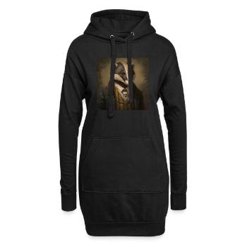 Badger in a Suit - Victorian 1800s Style - Hoodie Dress - black - Front