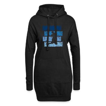 Badminton Vintage-Geschenk - Hoodie-Kleid - Schwarz - Vorne