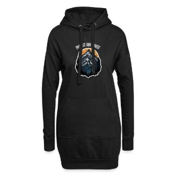 Nature, Faune, Plein air, Forêt, Camping, Randonnée, Thé - Sweat-shirt à capuche long Femme - noir - Devant