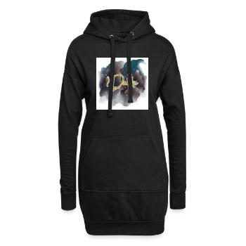 Danke - Hoodie-Kleid - Schwarz - Vorne