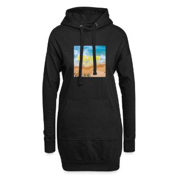 Beach - Hoodie-Kleid - Schwarz - Vorne
