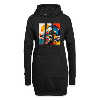 The Bauhaus Legacy - Hoodie-Kleid - Schwarz - Vorne