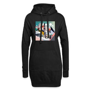 The Bauhaus Legacy - Hoodie-Kleid - Schwarz - Vorne