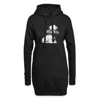 Poodle Puppy Cooks Dog Owner Poodle Puppy - Sweat-shirt à capuche long Femme - noir - Devant
