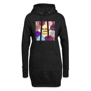 Lieblingsmensch - Hoodie-Kleid - Schwarz - Vorne