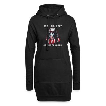 Attachez votre ceinture | GEORGE GRIDDIN - Sweat-shirt à capuche long Femme - noir - Devant
